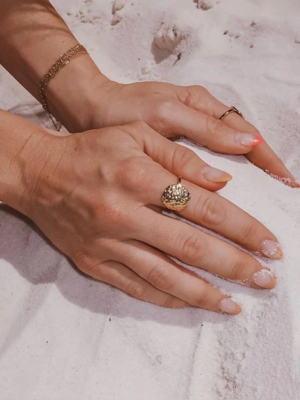 Golden Ripple Ring - 18k Gold Plated - Jess Fay Collection